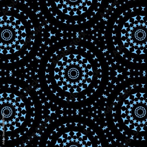 Abstract geometric set of seamless pattern