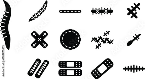 American football  laces and stitches