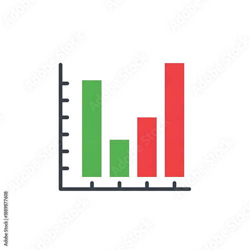 Bar graph icon representing business growth and performance.