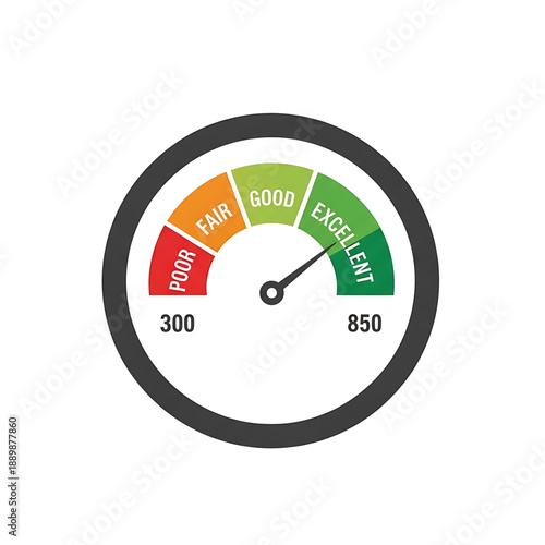 Speedometer gauge icon showing performance level.