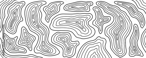 Map topo topography for line topographic contour and mountain terrain graphic. Relief hiking abstract for texture simple island and rock geographic earth. Map vector background for line