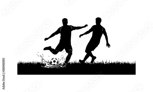 Soccer Players in Action
