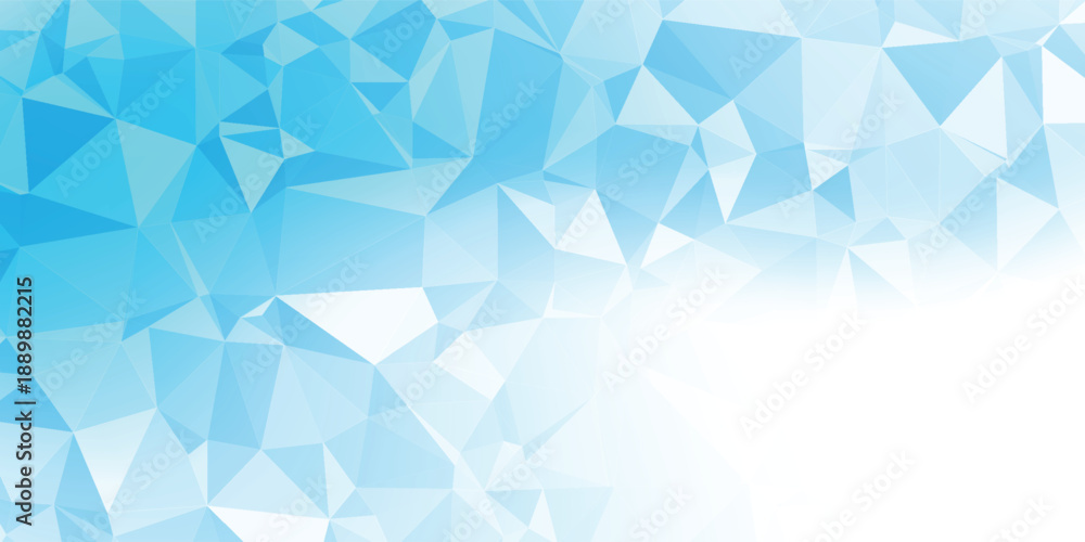 Fototapeta premium Digital blue diamond blue Low-Poly concept. triangulated texture. Design 3d. diamond concept