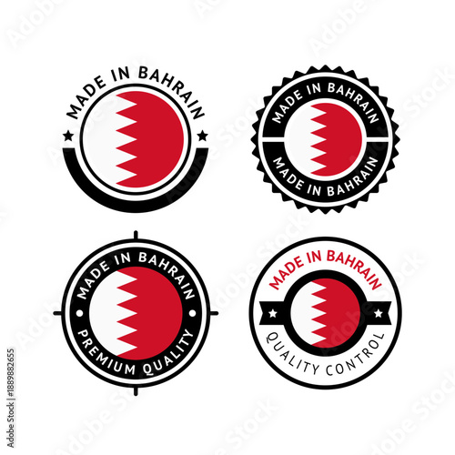 National flag of the Kingdom of Bahrain