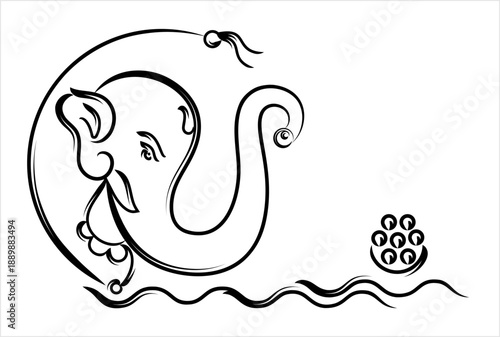 Ganesha Pen Ink Style M_2601001