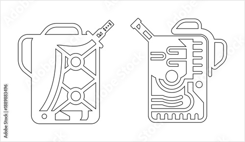 Fuel Can Icon M_2601003