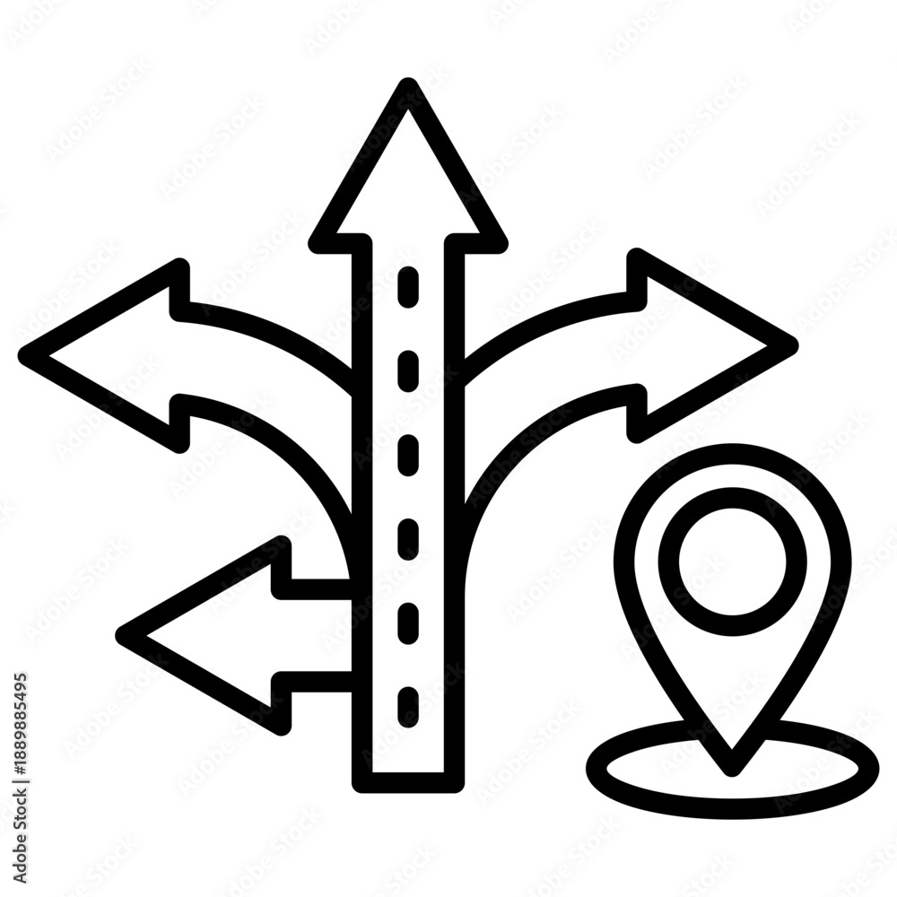 Naklejka premium path icon