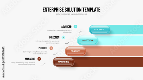 Consulting Plan Frame Template Vector Illustration. Marketing Analysis 4 Option Diagram Presentation Layout. Corporate Planning Four Element Infographic Slide Design.