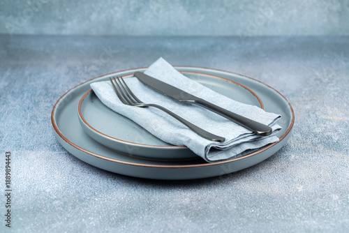 Wallpaper Mural Plates with knife and fork Torontodigital.ca