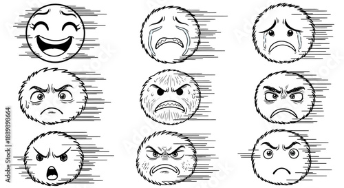 Diverse Emotional Expressions in Motion: A Creative Depiction of Feelings and Velocity