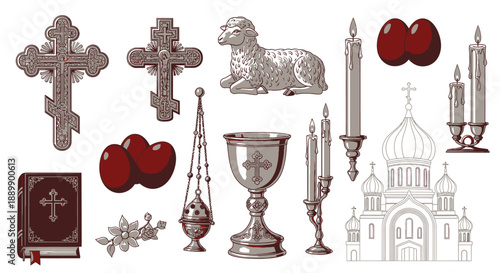 Orthodox Christian religious symbols and religion