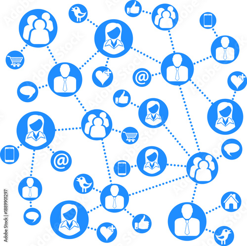 Social Network Concept