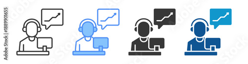 Support Icon Set Multiple Style Collection