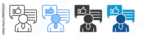 Feedback Icon Set Multiple Style Collection