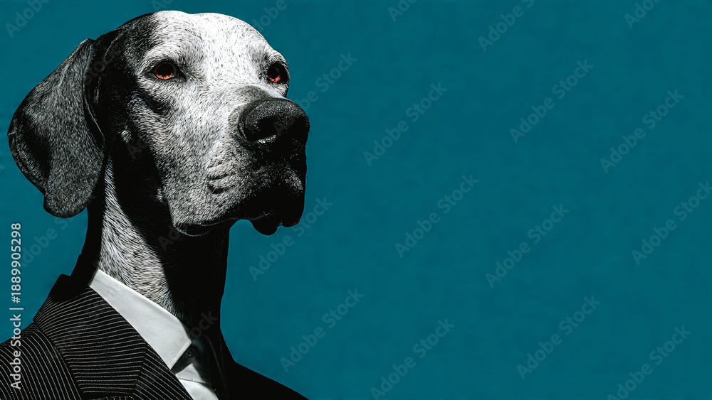 Fototapeta premium Portrait de chien élégant