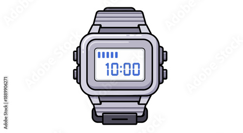 00 on a gray metal band