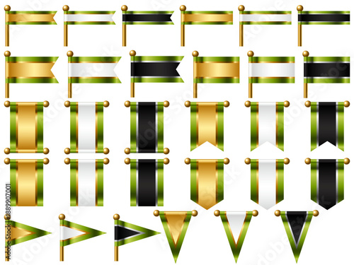 旗、三色、4黄緑