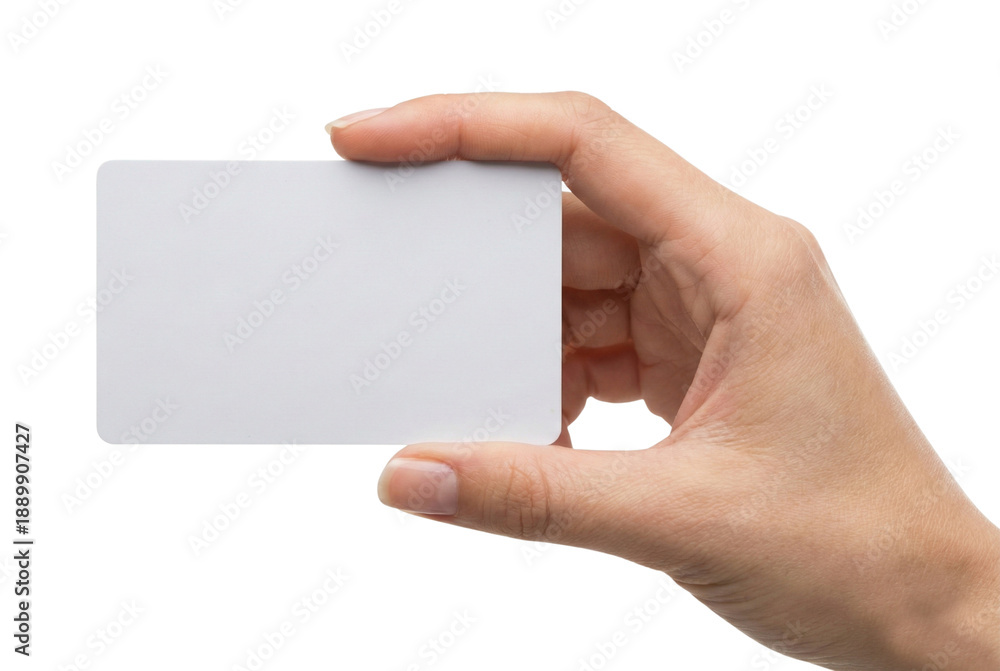 Obraz premium Hand holding blank card