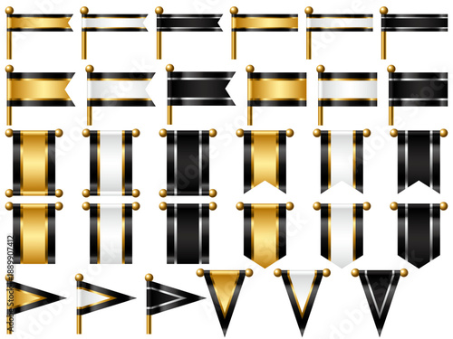  旗、三色、19黒