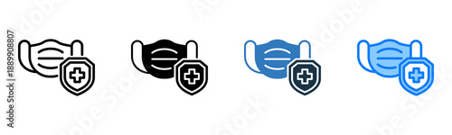 Mask icon multiple style 