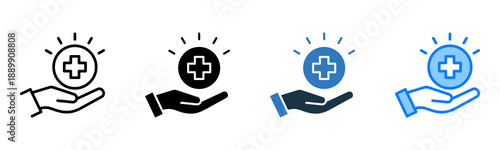 Medical Care icon multiple style 