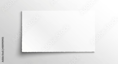 Torn paper edge on white background