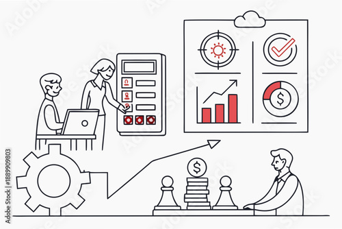 Company Operational Planning Illustration Minimal (5)