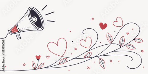 Love Inspired Premium Minimal Vector Composition