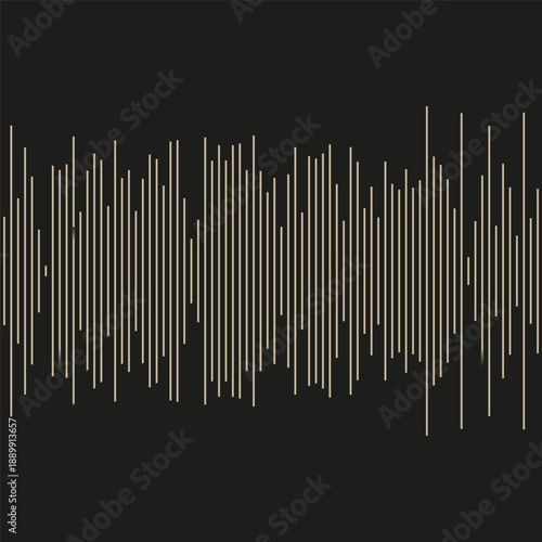 Extraordinary frequency Vector. Extraordinary acoustics symbol. Extraordinary audio graphics. Extraordinary black background.