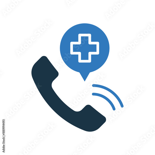 Call mixed color icon