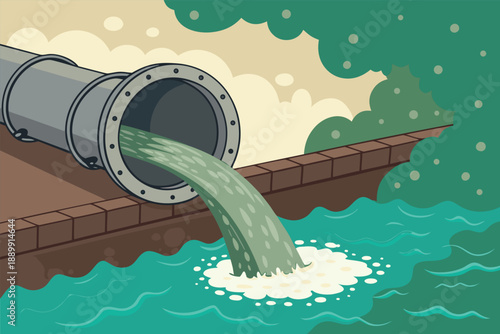 Water Treatment Failure Pipe Discharge Ill