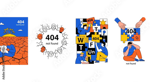 A person working on a puzzle with fragments and scattered letters around, surrounded by abstract shapes and vibrant colors, showcasing creativity and problem-solving skills.