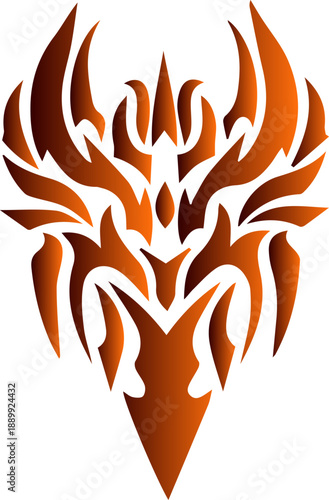 flaming torch vector illustration