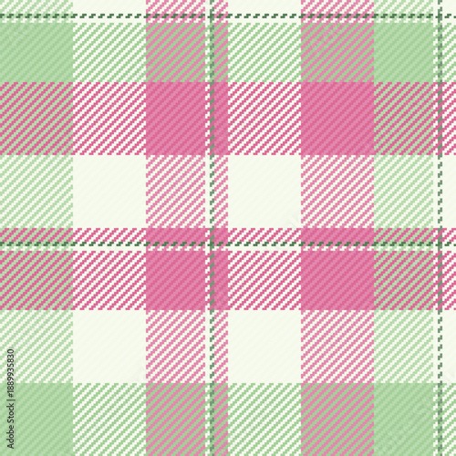 Winter background check plaid, carnival seamless vector fabric. Pastel texture pattern tartan textile in light and honey dew colors.