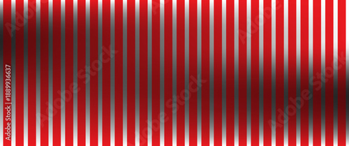 Vertical red and white stripes background. Seamless and repeating pattern.
