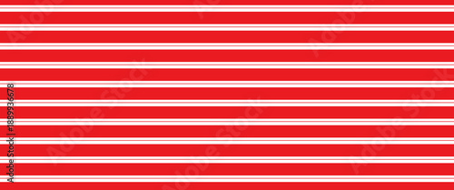 Vertical red and white stripes background. Seamless and repeating pattern.