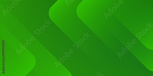 Abstract green sporty background template vector with shiny lines and lights. Green background with strong pattern design.