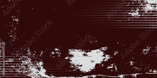 White paint splotches like textured maps and brush strokes on white background, abstract grunge pattern, black background