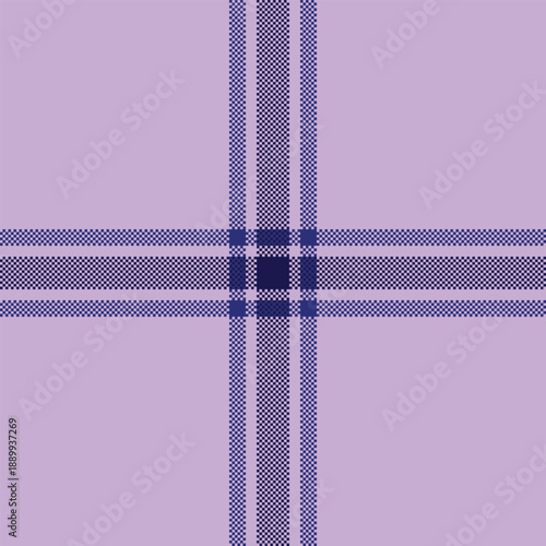 Trade background texture tartan, bedding vector check textile. Carnival pattern fabric plaid seamless in blue and violet colors.