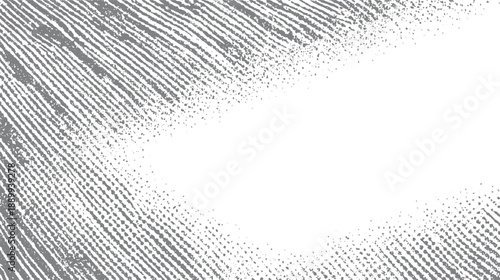 Diagonal grey textured lines fading into white space with scattered dots