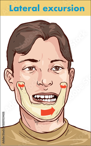 Teeth trouble bite type vector illustration