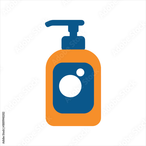 Soap Bottle with Blue Pump illustration, Kids toy clipart, Playtime Digital File, Children Game Toy Art