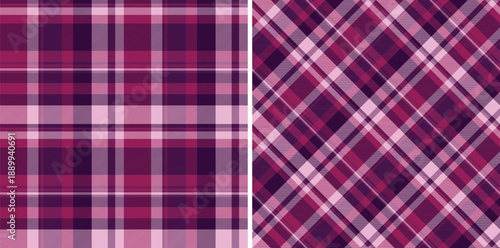 Vector texture check of background pattern seamless with a plaid tartan textile fabric. Set in gradient colors. Casual menswear fashion for daily style.