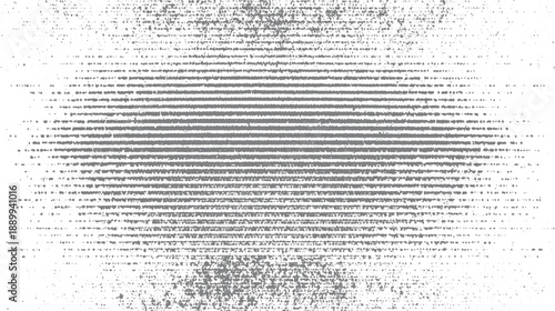 Grey horizontal lines and scattered dots on white background abstract texture pattern