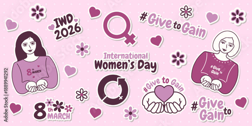 Give to Gain Sticker Set