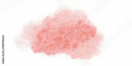An abstract watercolor background features vibrant red paint brush strokes and blue ink stains blended with a pink cloud texture to create a vintage grunge pattern on liquid paper art