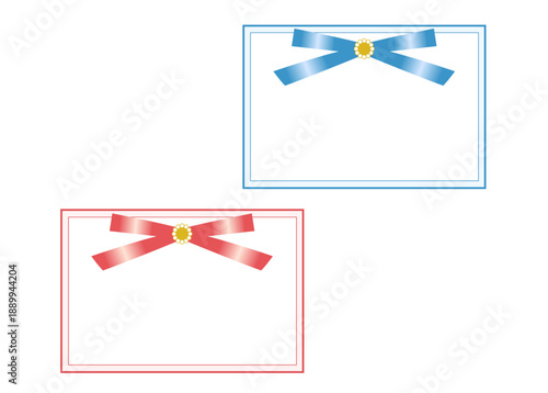 エレガントで可愛いメッセージカード　2色セット