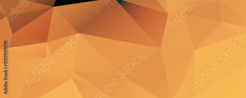 Abstract geometry triangle orange and white mosaic texture background pattern. vector Eps 10