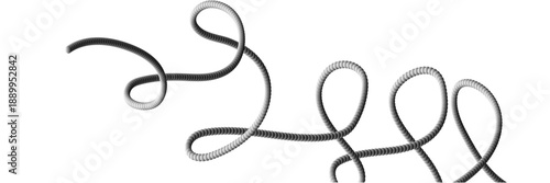 Abstract rainbow gradient wavy lines pattern. 3D colorful swirl ribbons forming playful curves and dynamic strokes. treble clef on white background