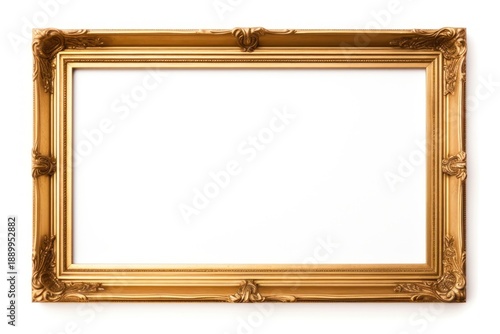 Art deco gold frame backgrounds rectangle white background.